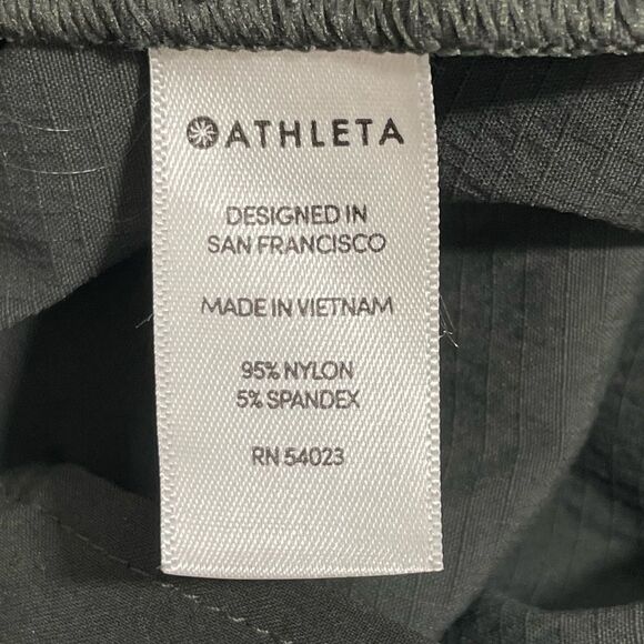 Athleta Mod Trekkie Crop Pants Size 4 Gray Black Pull On - Picture 6 of 8